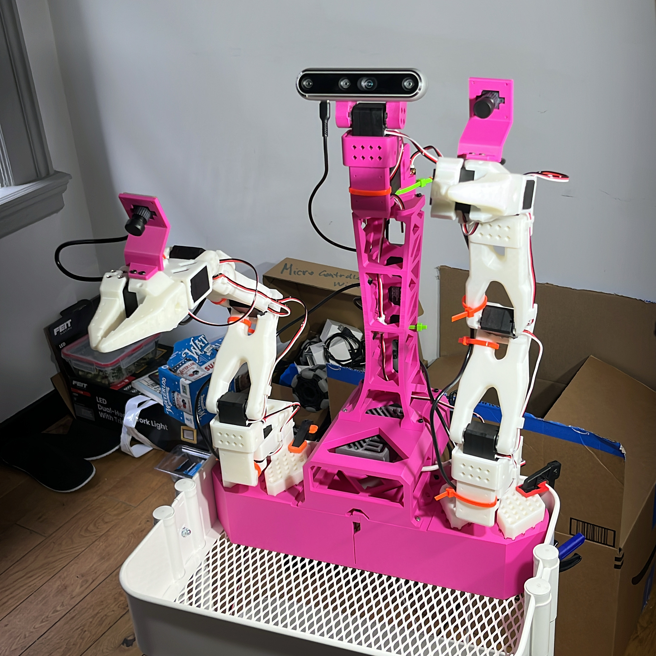 Utilitron team working on robot prototype