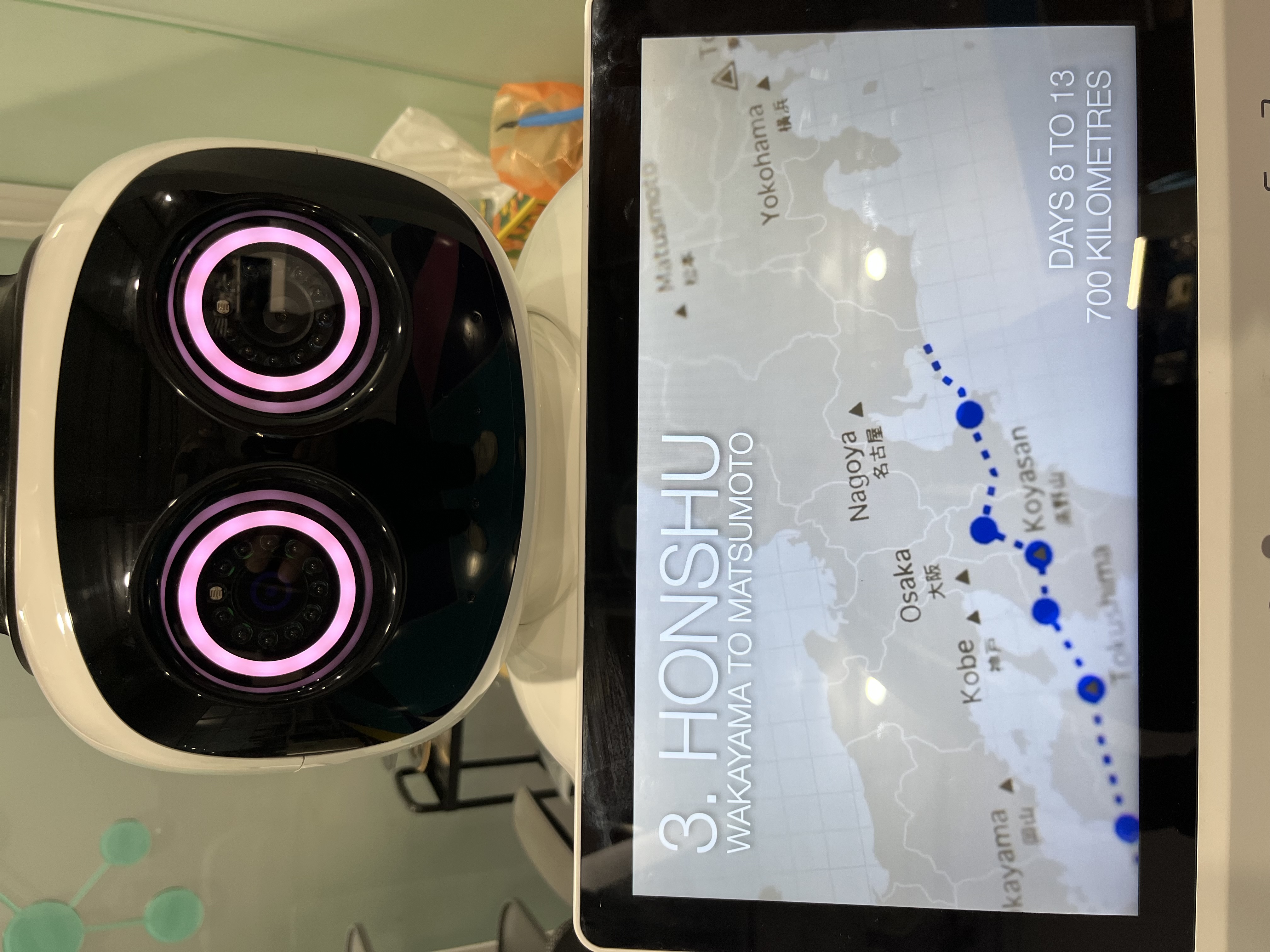 Honshu Travel Route - Detailed Map